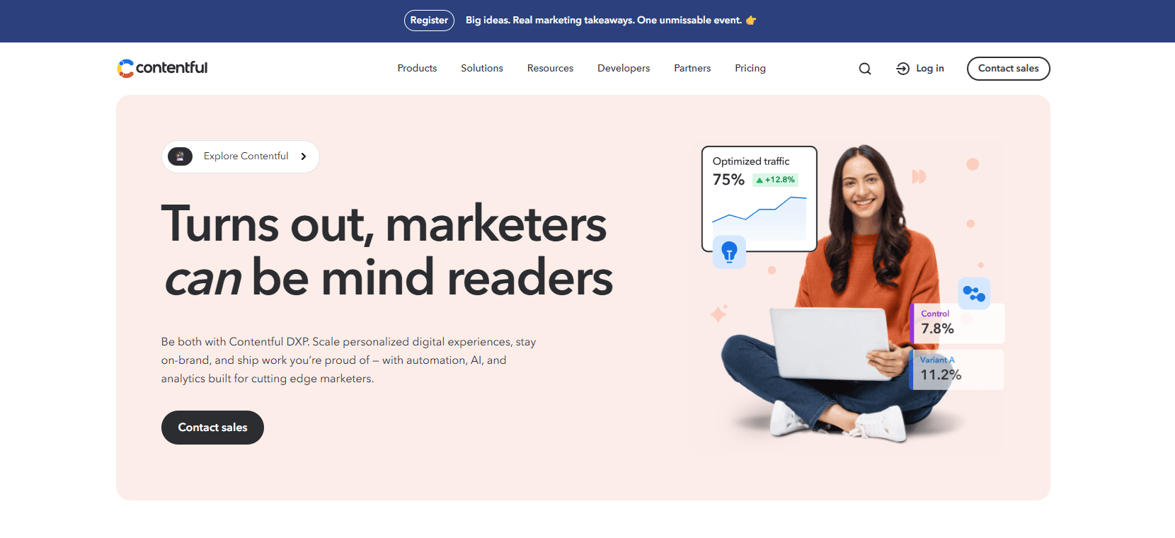 Headless website development with Contentful